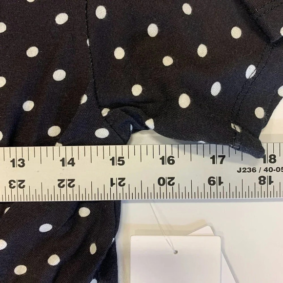 Nordstroms Kids' Knot Front Short Sleeve T-shirt Ivory Americana Dot Size 8 NWT - Picture 10 of 12